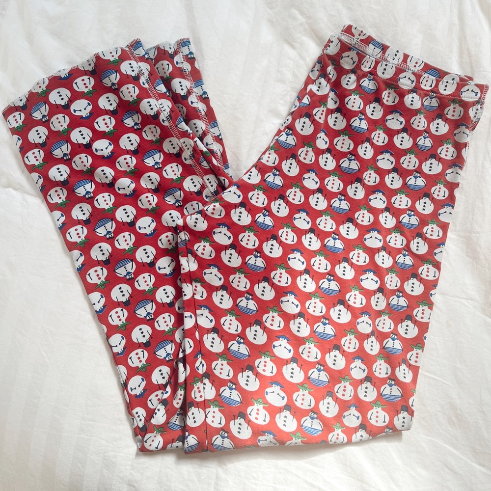 ROLLER RABBIT red snowmen pajama pants!! VGUC!!